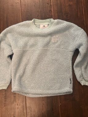 Disney Light Blue Sherpa Crewneck Sweatshirt